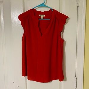 Red Sleeveless Top